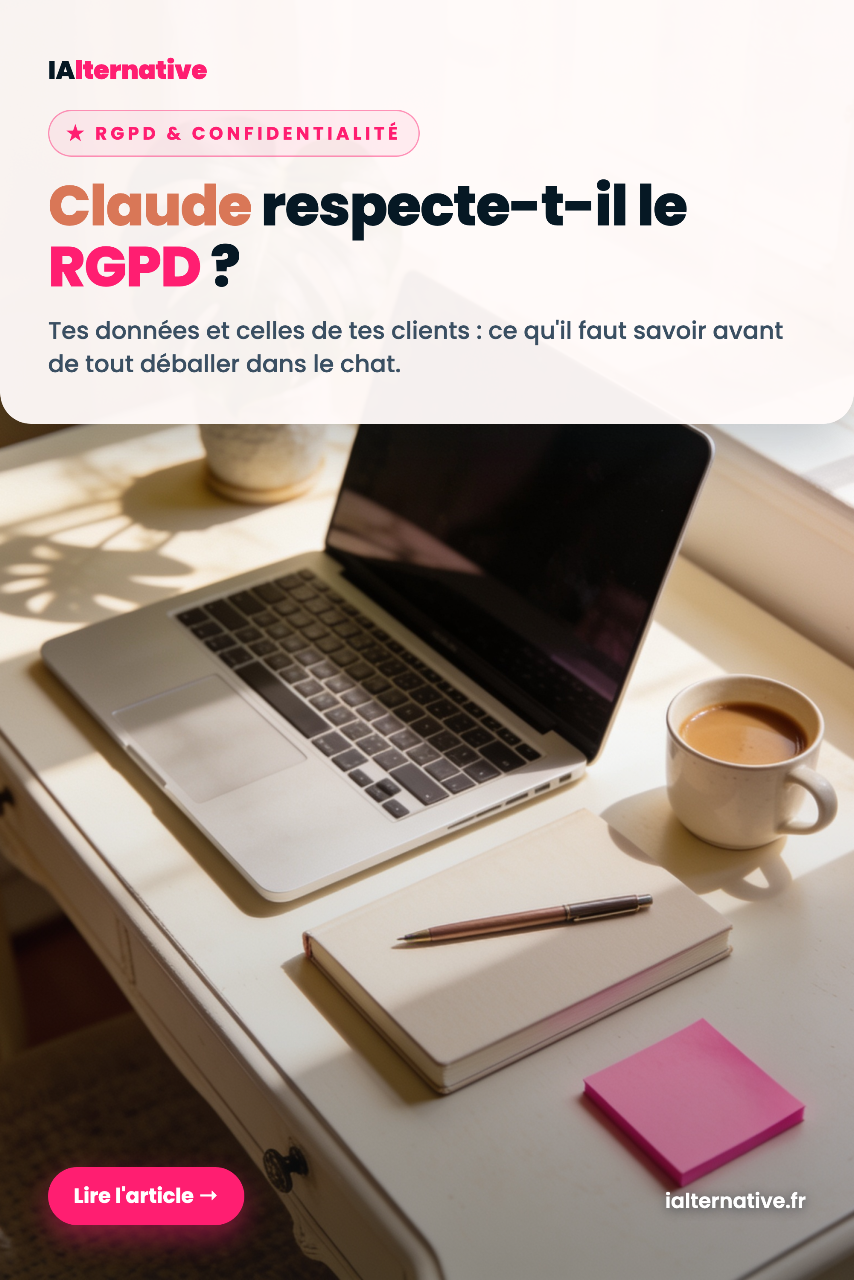 Claude RGPD données personnelles — à épingler sur Pinterest