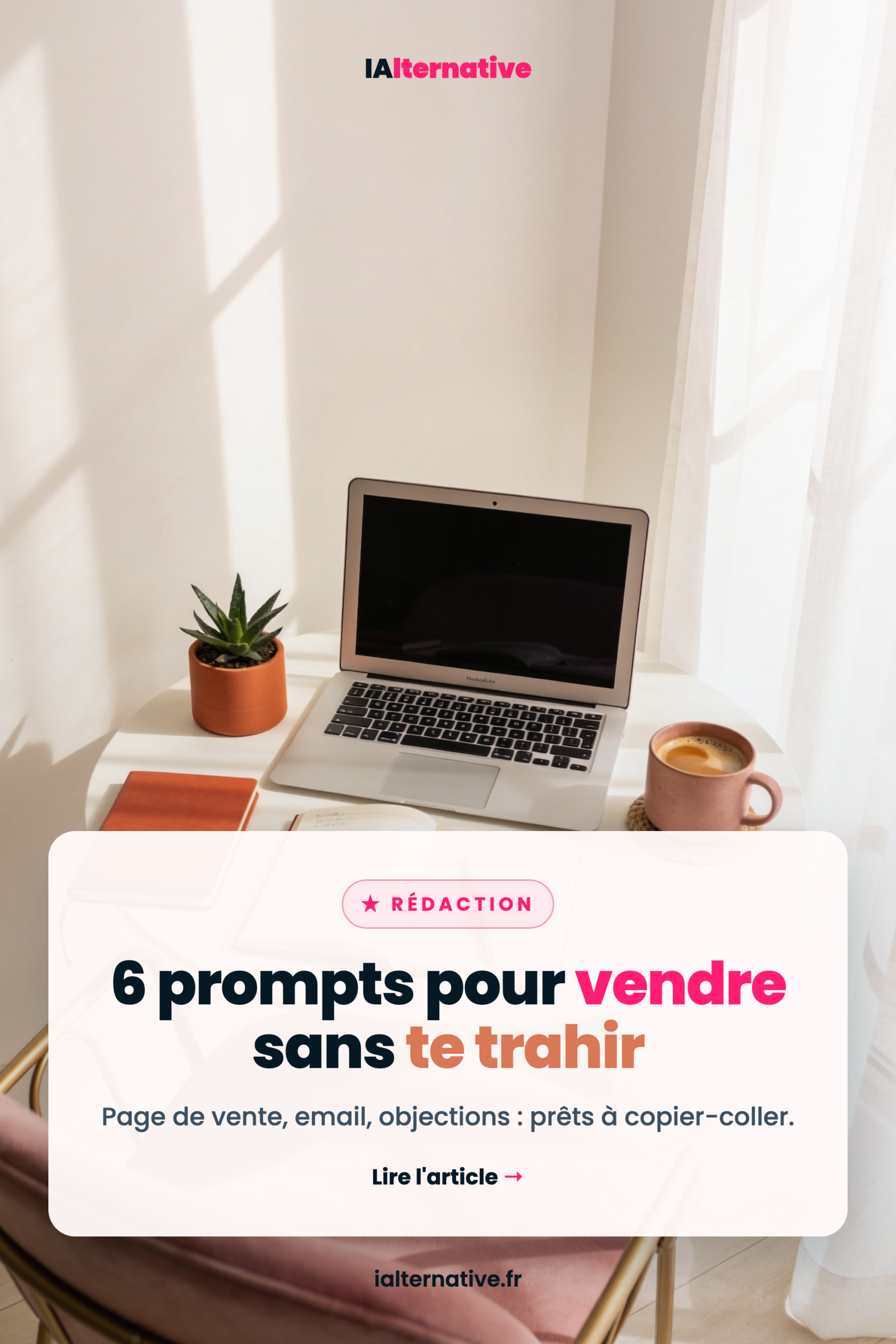 prompts IA pour vendre — à épingler sur Pinterest
