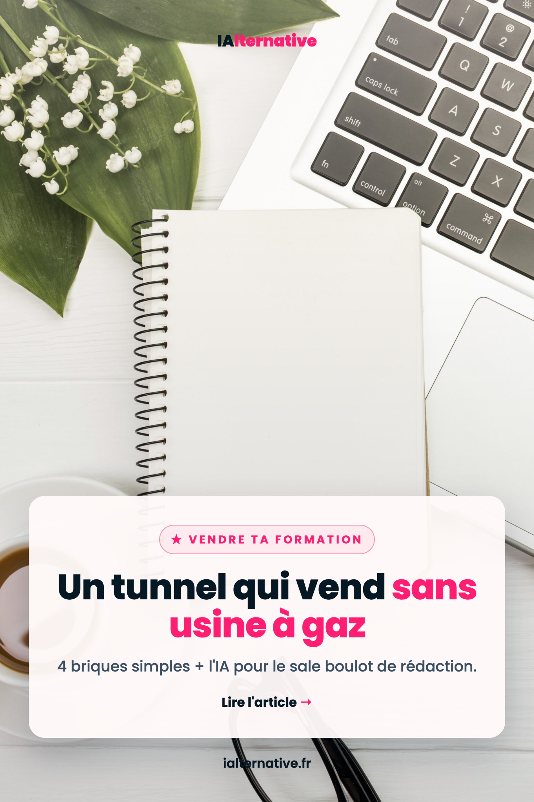 tunnel de vente formation en ligne, à épingler sur Pinterest
