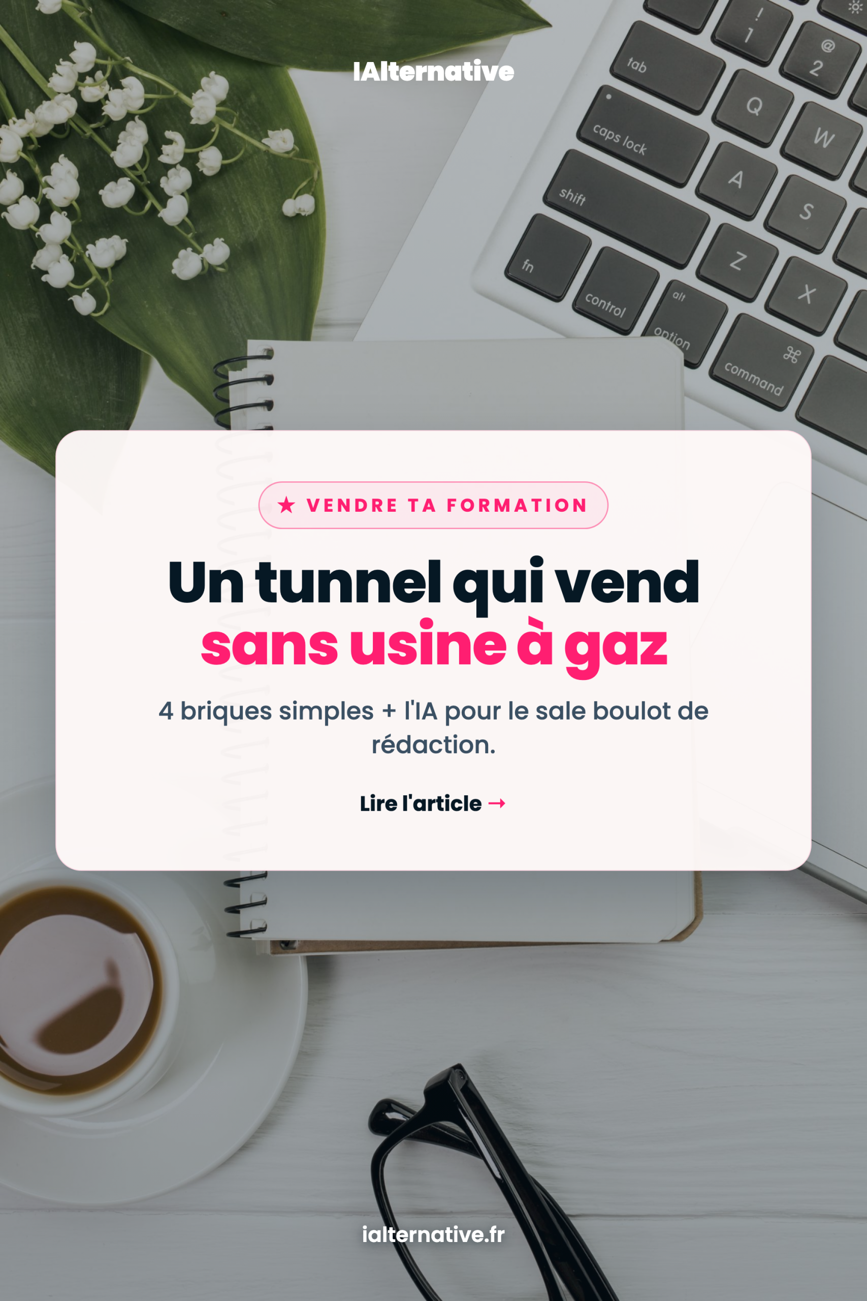 tunnel de vente formation en ligne, à épingler sur Pinterest