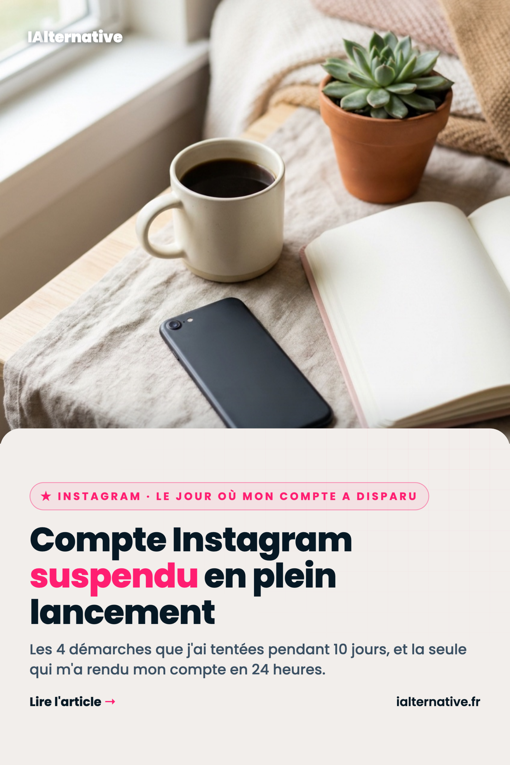 compte instagram suspendu, à épingler sur Pinterest